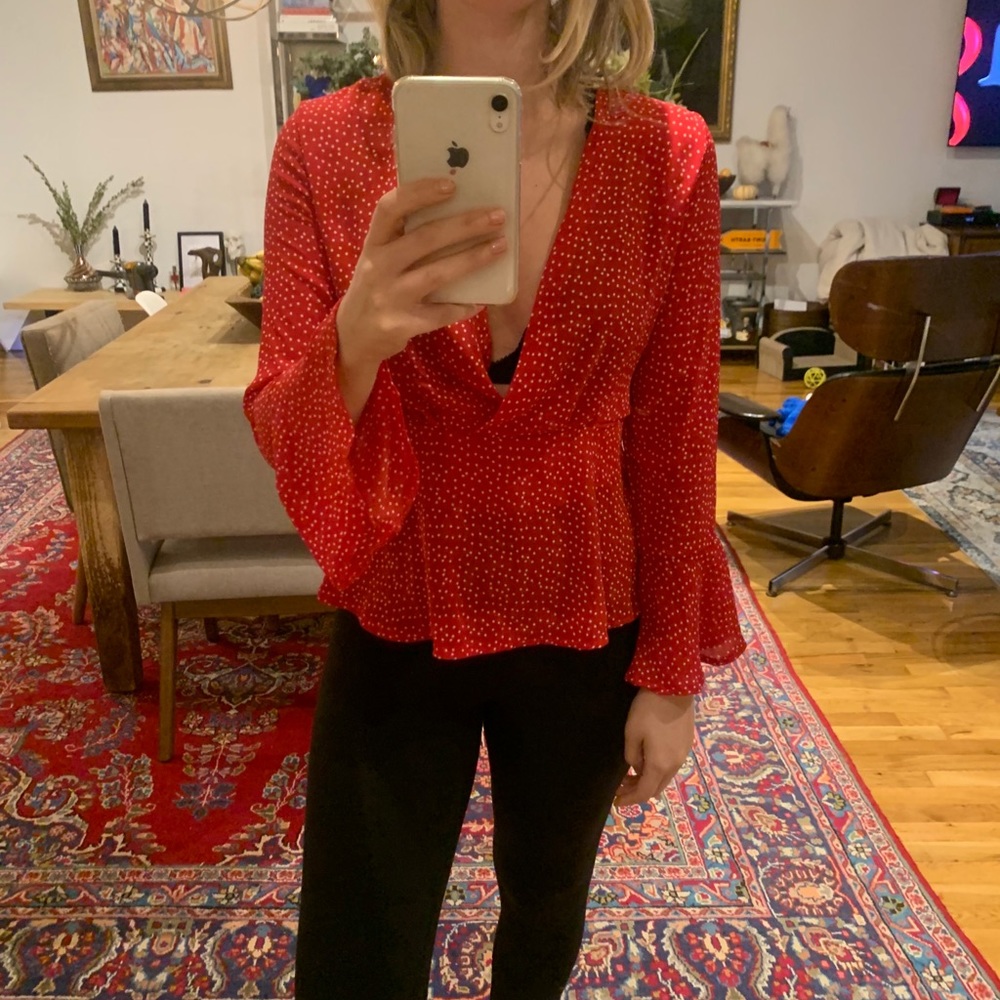 Non branded polka dot long sleeve